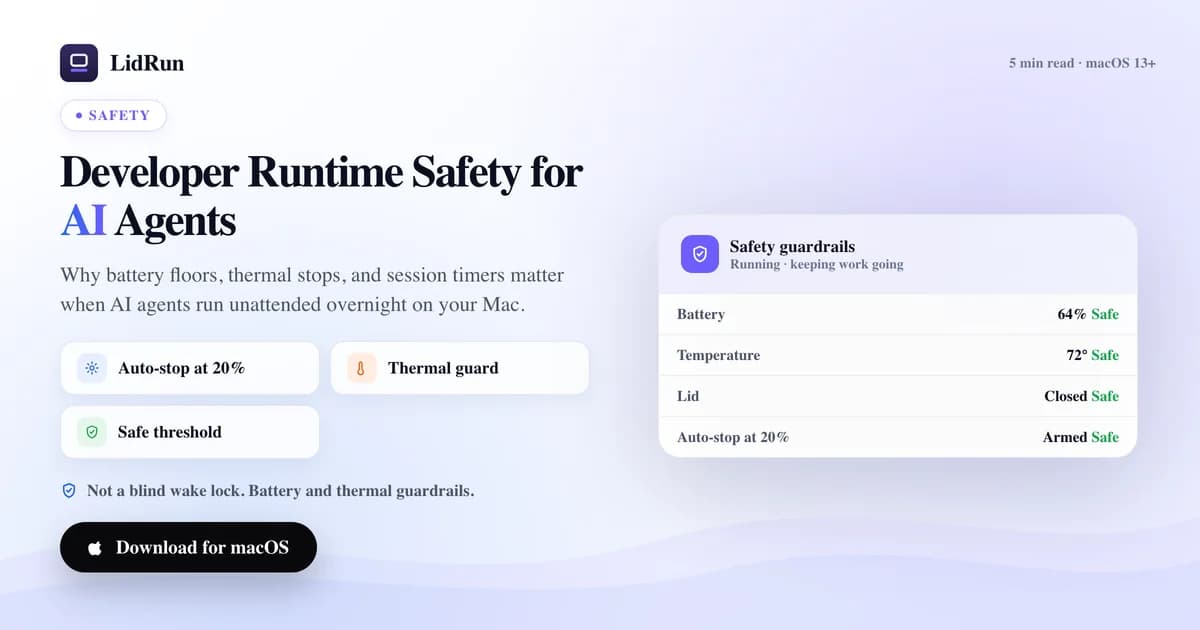Developer Runtime Safety for AI Agents